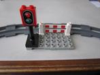 Lego Duplo wegversperring voor trein met 3 rails, Complete set, Duplo, Ophalen of Verzenden, Zo goed als nieuw