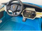 KINDERAUTO LAMBORGHINI SIAN 24 VOLT BLAUW - 2 PERSOONS, Ophalen, Zo goed als nieuw