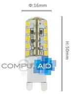 LED silica steeklamp G9 5W 220V Epistar 40SMD dimbaar warm, Huis en Inrichting, Lampen | Losse lampen, 30 tot 60 watt, Led-lamp