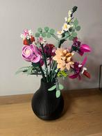 Zwarte Japandi vaas voor lego of kunst bloemen, Huis en Inrichting, Woonaccessoires | Vazen, Kunststof, Zwart, Nieuw, Ophalen of Verzenden