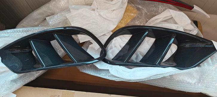Porsche 718 Boxster/Cayman Grille Covers Carbon, Auto-onderdelen, Carrosserie en Plaatwerk, Porsche, Voor, Links, Rechts, Nieuw
