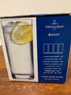 Long drink glazen villeroy & boch kristal 4 stuks, Huis en Inrichting, Keuken | Servies, Ophalen, Glas of Glazen, Overige stijlen