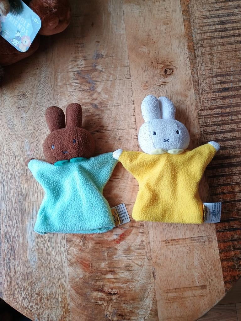 Handpoppen Nina & Nijntje - Gebruikt, Haren Groningen, Ophalen of Verzenden, Gebruikt, Overige typen