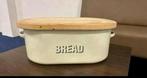 Vintage emaille broodbak met snijplank, Huis en Inrichting, Ophalen, Gebruikt