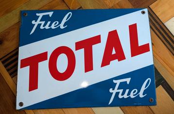 Emaille Bord Total Fuel 1963 beschikbaar voor biedingen