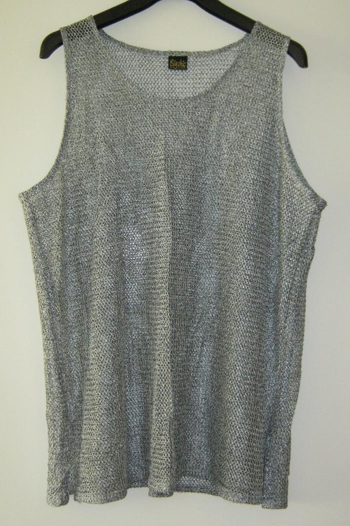 NIEUWE zilverkleurige top van Big Chic by Jagro, maat XL/XXL, Overige kleuren, Verzenden, Maat 46/48 (XL) of groter, Nieuw