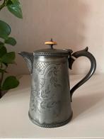 Antieke Tinnen schenkkan 034 E.P.B. met deksel, Antiek en Kunst, Verzenden