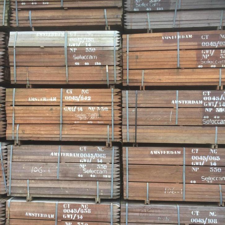 500 hardhouten piket palen 35x35x1000mm voor €0,70 per stuk, Tuin en Terras, Palen, Balken en Planken, Nieuw, Palen, Minder dan 180 cm