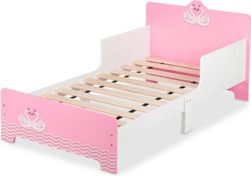 peuterbed met uitvalbeveiliging 170x40 cm lattenbodem roze beschikbaar voor biedingen