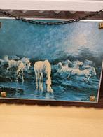 Schilderij prent paarden alfredo palmero ’60, Ophalen of Verzenden