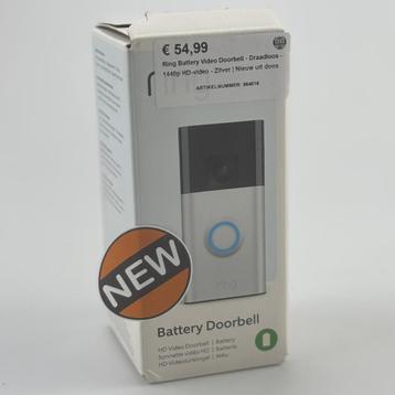 Ring Battery Video Doorbell - Draadloos - 1440p HD-video - Z beschikbaar voor biedingen
