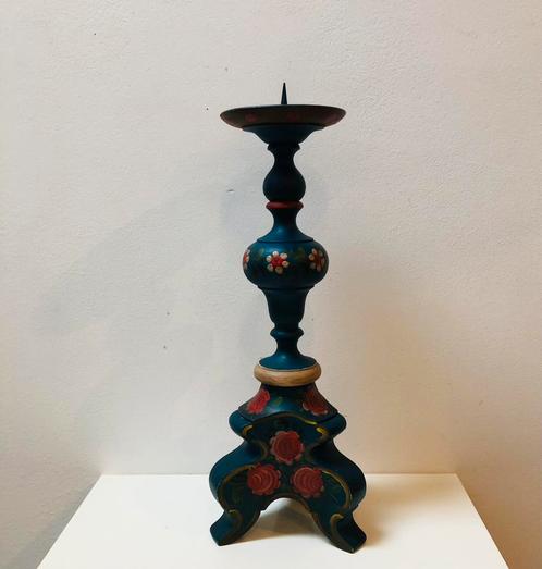 Prachtige folklore kaarskandelaar, Huis en Inrichting, Woonaccessoires | Kandelaars en Kaarsen, Ophalen of Verzenden