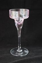 Vintage Caithness glass Schotland Pink Swirl kaarsenhouder, Ophalen of Verzenden