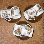 Retro kop en schotels., Huis en Inrichting, Ophalen of Verzenden, Aardewerk, Overige stijlen, Kop(pen) en/of Schotel(s)