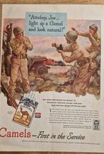 Camel WWII print, Ophalen of Verzenden, 1940 tot 1960, Knipsel(s)