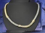 16612-1 Ontdek Ons 14K Bicolor Popcorn Collier Met Tricolor, Ophalen of Verzenden, Zo goed als nieuw, Goud, Goud