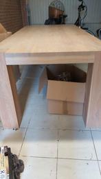 EIKEN Houten Eettafel 220X100, Teakhout, Gebruikt, 150 tot 200 cm, 200 cm of meer