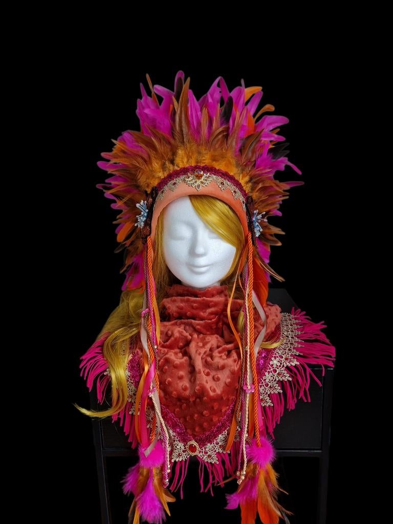 Verentooi met sjaal - Kostuum Accessoire, Kleding | Dames, Carnavalskleding en Feestkleding, Nieuw, Accessoires, Carnaval, Ophalen of Verzenden
