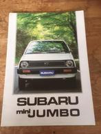 Autofolder/Brochure      Subaru   Mini   Jumbo       NL, Boeken, Nieuw, Overige merken, Ophalen of Verzenden