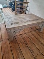 Oosterse salontafel met houtsnijwerk - 125cm breed, Huis en Inrichting, Gebruikt, 50 tot 100 cm, 100 tot 150 cm, Ophalen of Verzenden