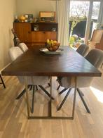 Dutchbone eettafel Class visgraat 180x90cm, Huis en Inrichting, Tafels | Eettafels, Ophalen, 50 tot 100 cm, Zo goed als nieuw