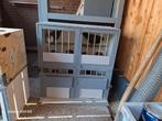 Lichthok + donkerhok  / duivenhokken, Dieren en Toebehoren, Vogels | Hokken en Kooien, Ophalen, Zo goed als nieuw, Hout, Vogelkooi