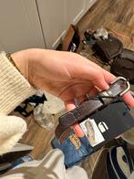 Nieuwe G-Star Leren Riem met Kaartje, Minder dan 3 cm, 80 tot 90 cm, Bruin, Echt leder