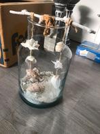 Vaas met zand en schelpen, Huis en Inrichting, Woonaccessoires | Vazen, Ophalen