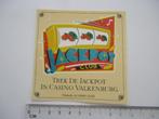 sticker oud Valkenburg casino jackpot retro strip gokkast, Verzenden, Zo goed als nieuw, Bedrijf of Vereniging