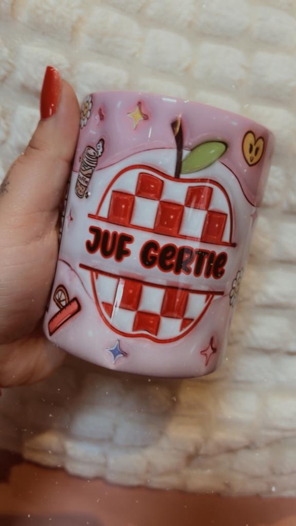Mok voor juf, Huis en Inrichting, Keuken | Servies, Nieuw, Kop(pen) en/of Schotel(s), Overige stijlen, Keramiek, Ophalen of Verzenden