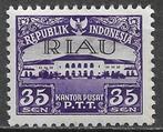 Indonesie nvph 8 Riau postfris met bruine vlek cw 4.00., Verzenden, Postfris, Zuidoost-Azië