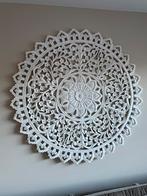 Houtsnijwerk wandpaneel rond 121cm, Huis en Inrichting, Woonaccessoires | Wanddecoraties, Ophalen, Zo goed als nieuw