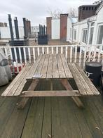 Houten Picknicktafel, Tuin en Terras, Picknicktafels, Ophalen, Gebruikt, Rechthoekig, Hout