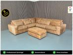 GRATIS LEVERING H&H Hoekbank Cognac 320x290 GEREINIGD, Stof, Hoekbank, 300 cm of meer, Ophalen of Verzenden