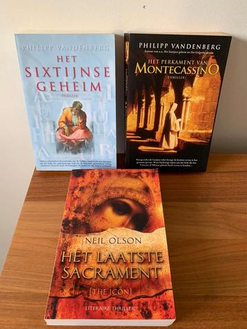 3 Hardcover Thrillers: Vandenberg & Olson  complotten beschikbaar voor biedingen