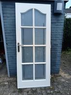 Binnendeur met glas, Doe-het-zelf en Verbouw, Ophalen, Gebruikt, 80 tot 100 cm, Binnendeur