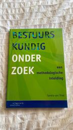 Sandra van Thiel - Bestuurskundig onderzoek, Sandra van Thiel, Maatschappij en Samenleving, Ophalen of Verzenden, Zo goed als nieuw