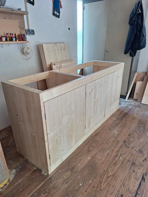 Keukenblok van terug gedroogd en geschaafd steigerhout, Huis en Inrichting, Keuken | Keukenelementen, Nieuw, Minder dan 100 cm