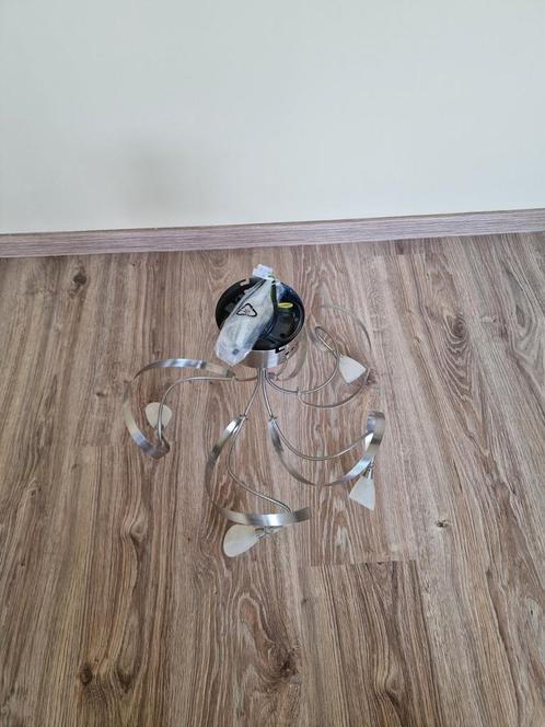 Moderne plafondlamp met 5 armen, Verzamelen, Swarovski, Zo goed als nieuw, Ophalen of Verzenden