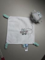 Tiamo Collection wit zacht pluche knuffeldoek + uil knuffel, Ophalen of Verzenden, Zo goed als nieuw, Overige typen