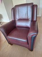 ledere bank met 2 fauteuils Rosan ,verstelbaar zitting, Huis en Inrichting, Ophalen, Gebruikt, Model D.R.N 3+1+1, Leer