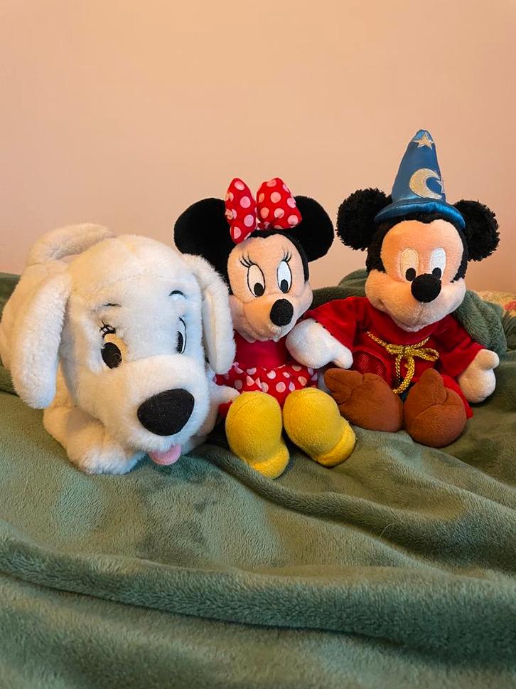 Disney Knuffels - Mickey, Minnie & Hond 101 dalmatiers, Kinderen en Baby's, Speelgoed | Knuffels en Pluche, Zo goed als nieuw