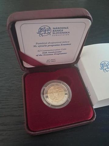 ERASMUS €2 PROOF SLOWAKIJE IN BOX MET CERTIFICAAT ZELDZAAM beschikbaar voor biedingen