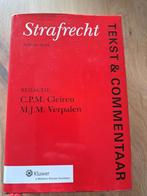 Strafrecht, Ophalen of Verzenden, Zo goed als nieuw
