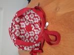 Kipling tas bombermodel met twee soorten hengsels rood bloem, Ophalen of Verzenden, Zo goed als nieuw, Rood, Handtas