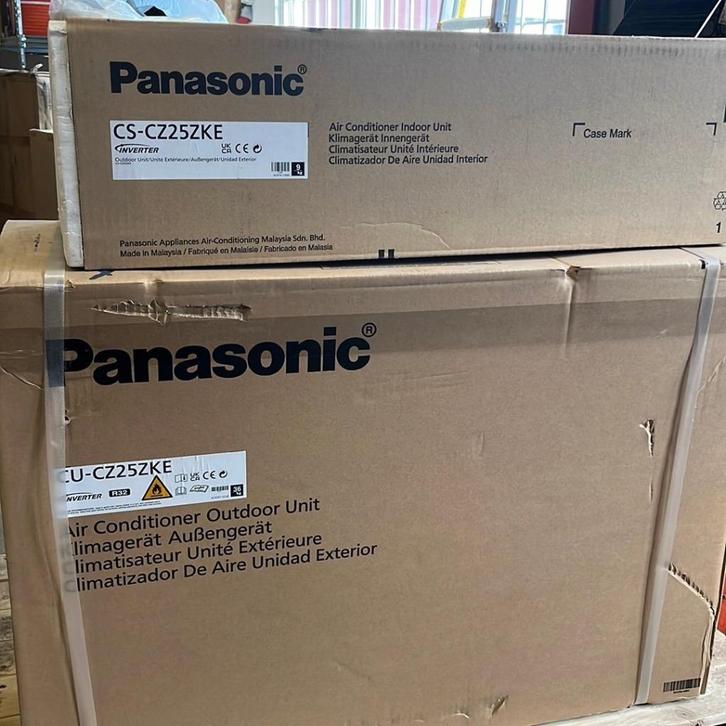 Panasonic Air Heat Pump / AC CZ25ZKE – complete set, Witgoed en Apparatuur, Airco's, Nieuw, Wandairco, Minder dan 60 m³, 3 snelheden of meer