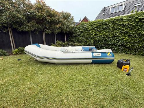 Zodiac C310 inclusief Yamaha 4PK en tank. Zeer compleet!, Watersport en Boten, Rubberboten, Gebruikt, Zodiac, Airdeck, Minder dan 70 pk
