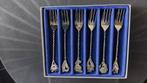 taart vorkjes met taart schep  en suikertang zilver, Antiek en Kunst, Antiek | Bestek, Ophalen of Verzenden
