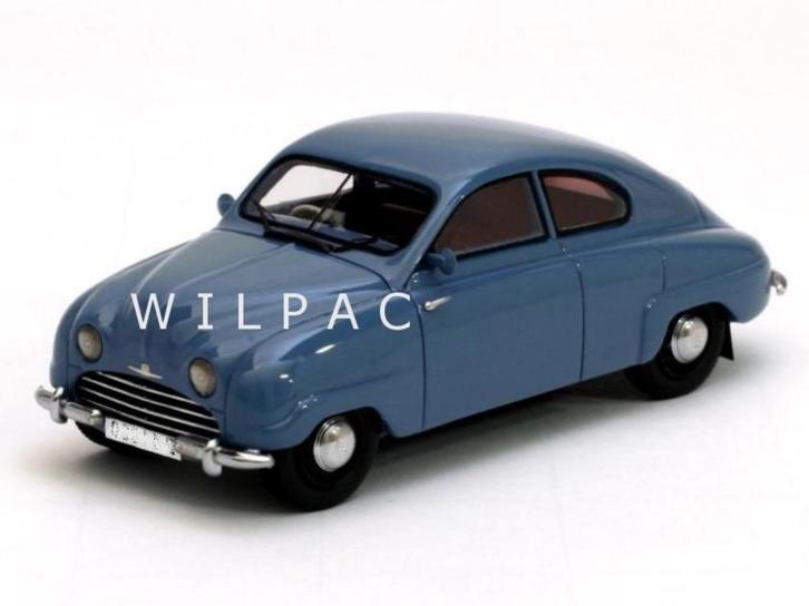 Neo . Saab 92 / 92b 1952 blauwgrijs 1:43 in hq resin mib, Hobby en Vrije tijd, Modelauto's | 1:43, Nieuw, Auto, Overige merken