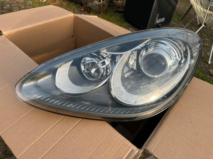 Porsche Cayenne 92A Xenon Koplamp Links voor onderdelen., Auto-onderdelen, Verlichting, Porsche, Gebruikt, Ophalen of Verzenden